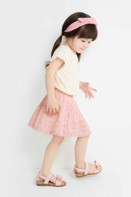 蕾絲蛋糕褲裙-童