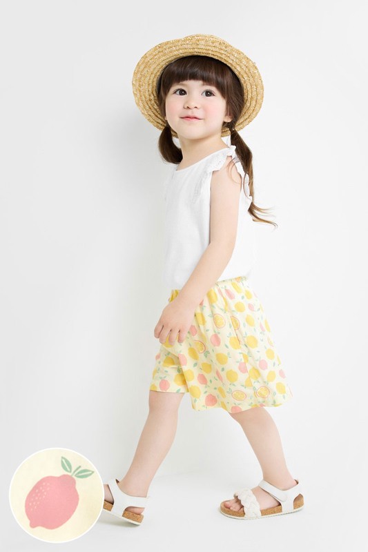 嫘縈印花短褲-童