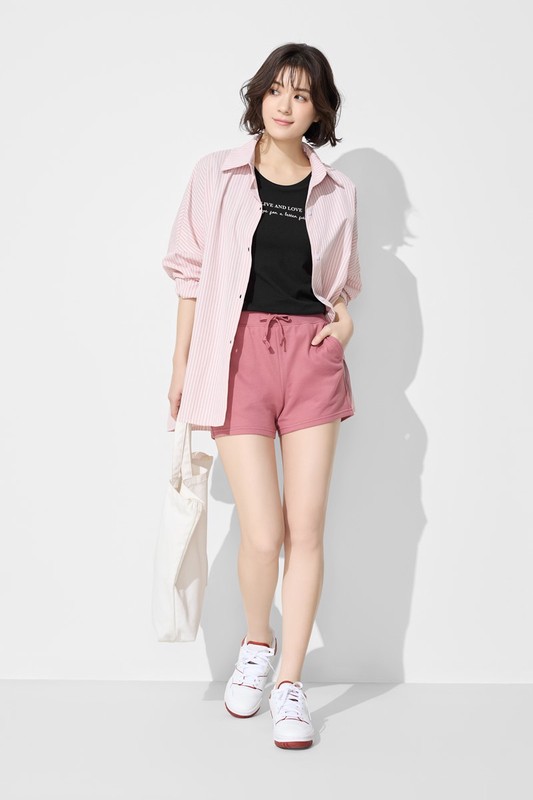 小毛圈口袋短褲-女