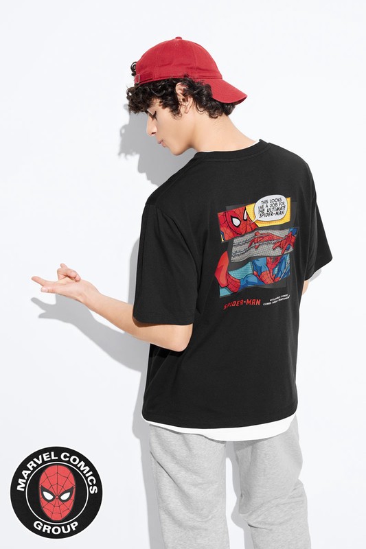 漫威系列寬版印花T恤-01-男