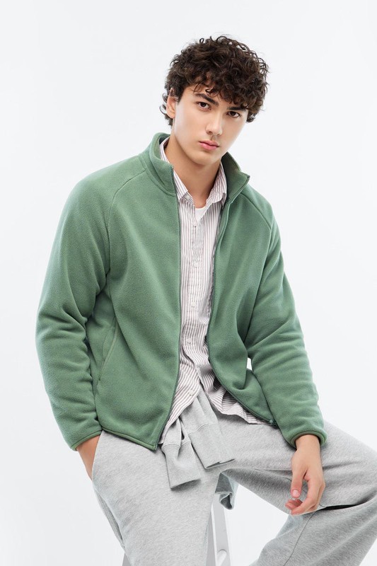 Fleece立領外套-男